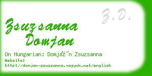 zsuzsanna domjan business card